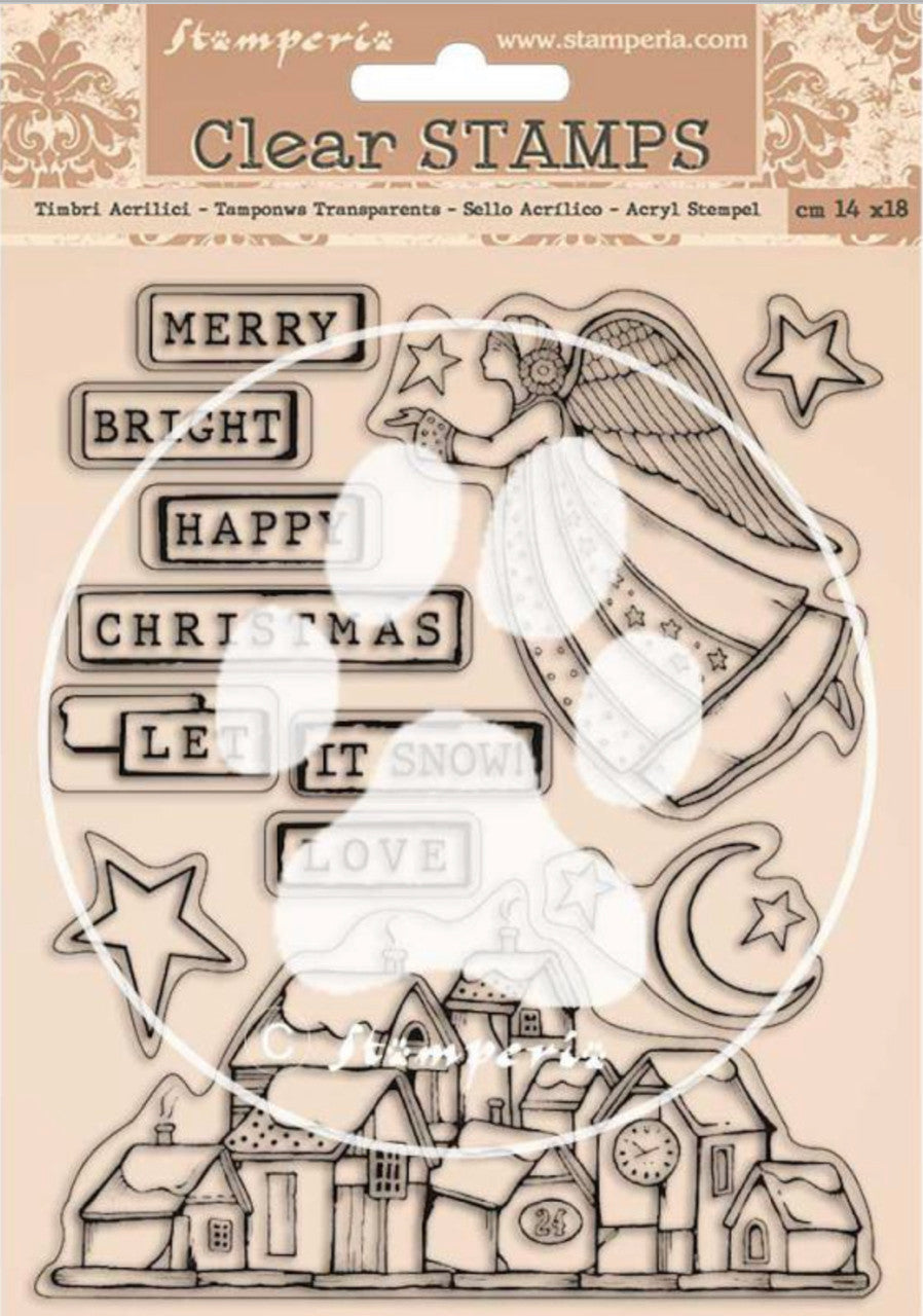 Stamperia Acrylic stamp  - Christmas Patchwork